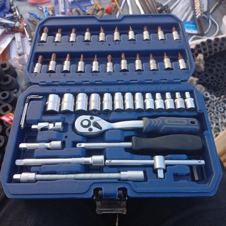 جعبه‌ بکس 46پارچه برند هامبورگ کیفیت اعلا مناسب مکانیکی و کار های سنگین آلیاژ قوی درجه یک